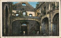 Ruins of Santo Domingo Church, Showing the Famous Flat Arch Postcard