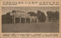 Needles Camp Ground and Cabins Postcard