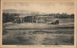 Camp Ground Service Station Postcard