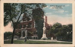 Soldiers Monument and Court House Fort Scott, KS Postcard Postcard Postcard