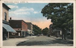 Pennsylvania Avenue Warren, PA Postcard Postcard Postcard