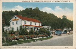 Reeds Travelers' Rest on Lincoln Highway, U.S. 30 Everett, PA Postcard Postcard Postcard