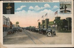 Beach Street, showing The Casino Postcard