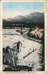 International Ski Jump Contest Postcard