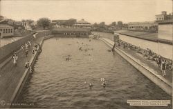 Swimming Pool Looking North, Clason Point Park New York, NY Postcard Postcard Postcard