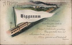 A Message From Higganum Postcard