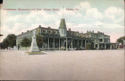 Confederate Monument and New Albany Hotel Georgia Postcard Postcard Postcard