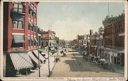 Looking South Down El Paso Street Postcard