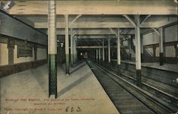 Borough Hall Station Postcard