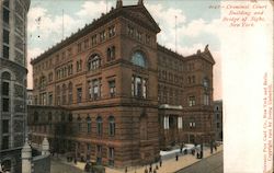 Criminal Court Building and Bridge of Sighs New York, NY Postcard Postcard Postcard