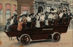 Sight-Seeing Car on Lower Fifth Avenue Postcard