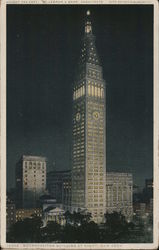 Metropolitan Building at Night Postcard