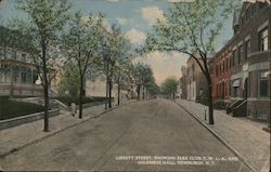 Liberty Street, Showing Elks Club Y.W.C.A. and Columbus Hall Postcard