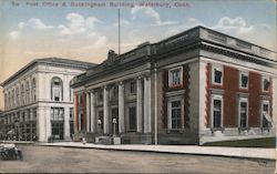 Post Office & Buckingham Building Waterbury, CT Postcard Postcard Postcard