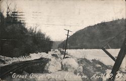 Great Gorge Route Ice Jam Buffalo, NY Trains, Railroad Postcard Postcard Postcard