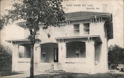 Elks Home No. 1148 Sayre, PA Postcard Postcard Postcard