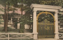 Hall of Philosophy and Golden Gate, Chautauqua Institution New York Postcard Postcard Postcard