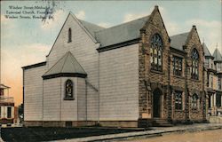 Windsor Street Methodist Episcopal Church, Front and Windsor Streets Reading, PA Postcard Postcard Postcard