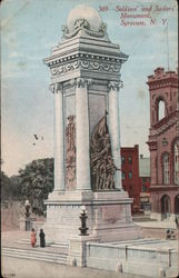 Soldiers' and Sailors' Monument Postcard