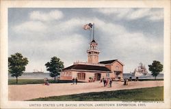 United States Life Saving Station, Jamestown Exposition, 1907 Postcard