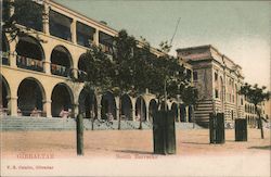 View of South barracks Postcard