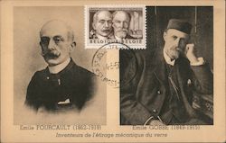 Fourcault & Gobbe Inventeurs de l'entirage mecanique du verre Belgium Benelux Countries Postcard Postcard Postcard