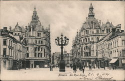 Anvers, La Rue Leys Postcard