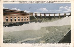 Spillway Dam, when in full discharge of a flow of 181000 cubic feet per second Postcard