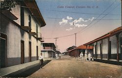 Calle Central, Corinto Nic. C A Postcard