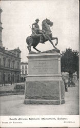 South African Soldiers Monument, Ballarat Australia Postcard Postcard Postcard