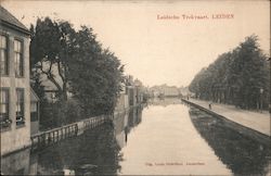 Leidsche Trekvaart. Leiden Netherlands Benelux Countries Postcard Postcard Postcard