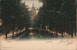 Old Delft The Netherlands Benelux Countries Postcard Postcard Postcard