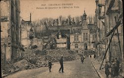 Château-Thierry - ruins of the city hall area Postcard