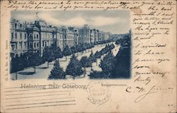 View of the Kungsportsavenyen, Main Avenue Gothenburg, Sweden Postcard Postcard Postcard