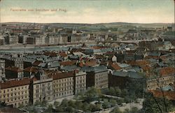 Panorama von Smichov und Prag. Postcard