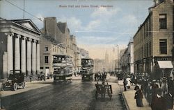 Music Hall and Union Street Aberdeen, Scotland Postcard Postcard Postcard