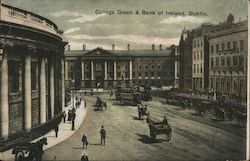 College Green and Bank of Ireland Dublin, Ireland Postcard Postcard Postcard