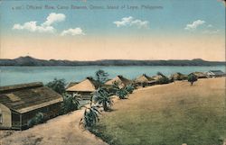 Officers row camp Downes, Ormoc Island of Leyle,Philippines Postcard