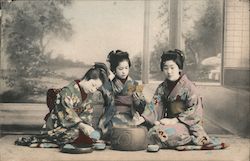 Young Japanese Women Postcard Postcard Postcard