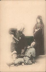 people enacting a play Japan Postcard Postcard Postcard