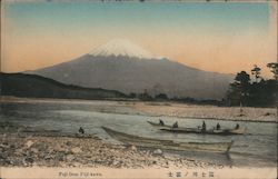 Fuji from Fuji-kawa Japan Postcard Postcard Postcard