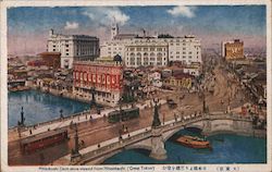 Mitsukoshi Dept store viewed from Nihonbashi (Great Tokyo) Postcard