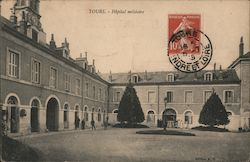 Tours Hospital Militaire Postcard