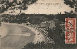 Perros-Guirec, Vue generale de la Plage de Trestraou Postcard