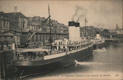 Dieppe, le Paquebot Newhaven au moment du depart France Postcard Postcard Postcard