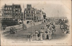 Trouville-sur-mer - La Promenade de la Plage France Postcard Postcard Postcard