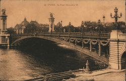 The Pont Alexandre III Paris, France Postcard Postcard Postcard