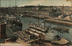 BREST - Le Porte de Guerre et la ville France Postcard Postcard Postcard