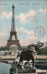 Paris - La Tour Eiffel France Postcard Postcard Postcard