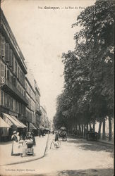 Quimper - La Rue du Parc France Postcard Postcard Postcard